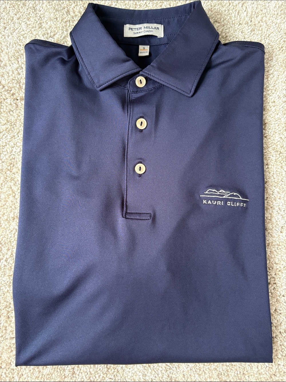 Peter Millar Navy Golf Polo - Kauri Cliffs (small)